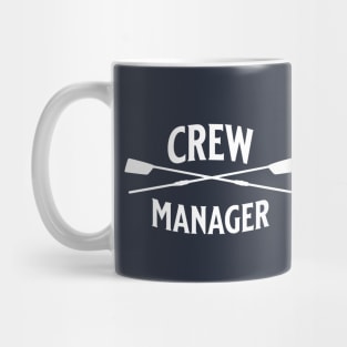 Crew Rowing Manager Sculling Vintage Crossed Oars Mug